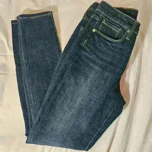Banana Republic Curvy Mid-Rise Skinny Jean, Dark Wash, Size 26 Regular